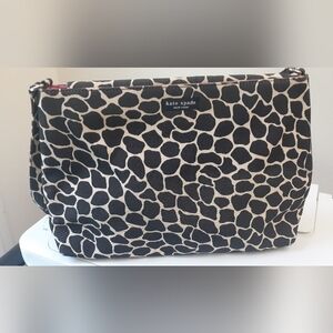 Kate Spade Black and Cream Animal Print Bag